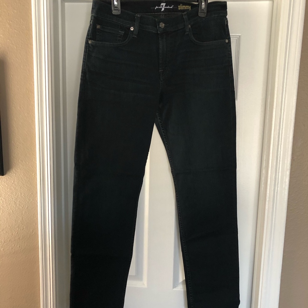 NWOT 7 for all mankind dark slimmy jean size 34